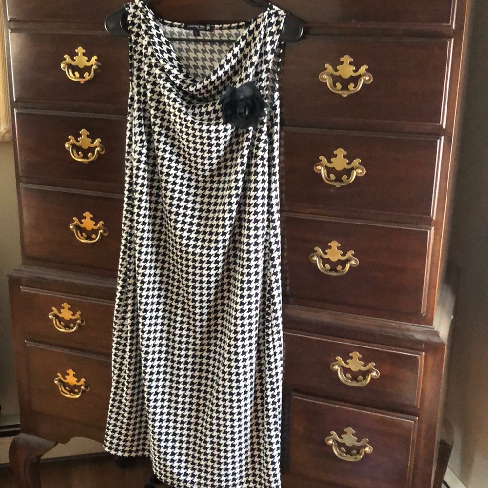 Gingham pattern Sleeveless Dress